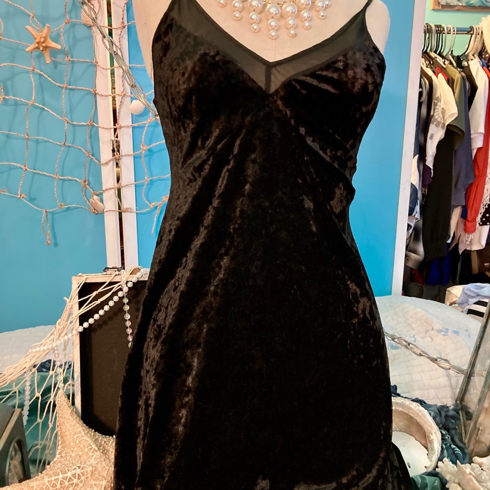 Womens Faux Crushed Velvet NightGown
